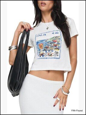 Vintage Graphic Crop Top Slim Fit Summer Tee Y2K Style